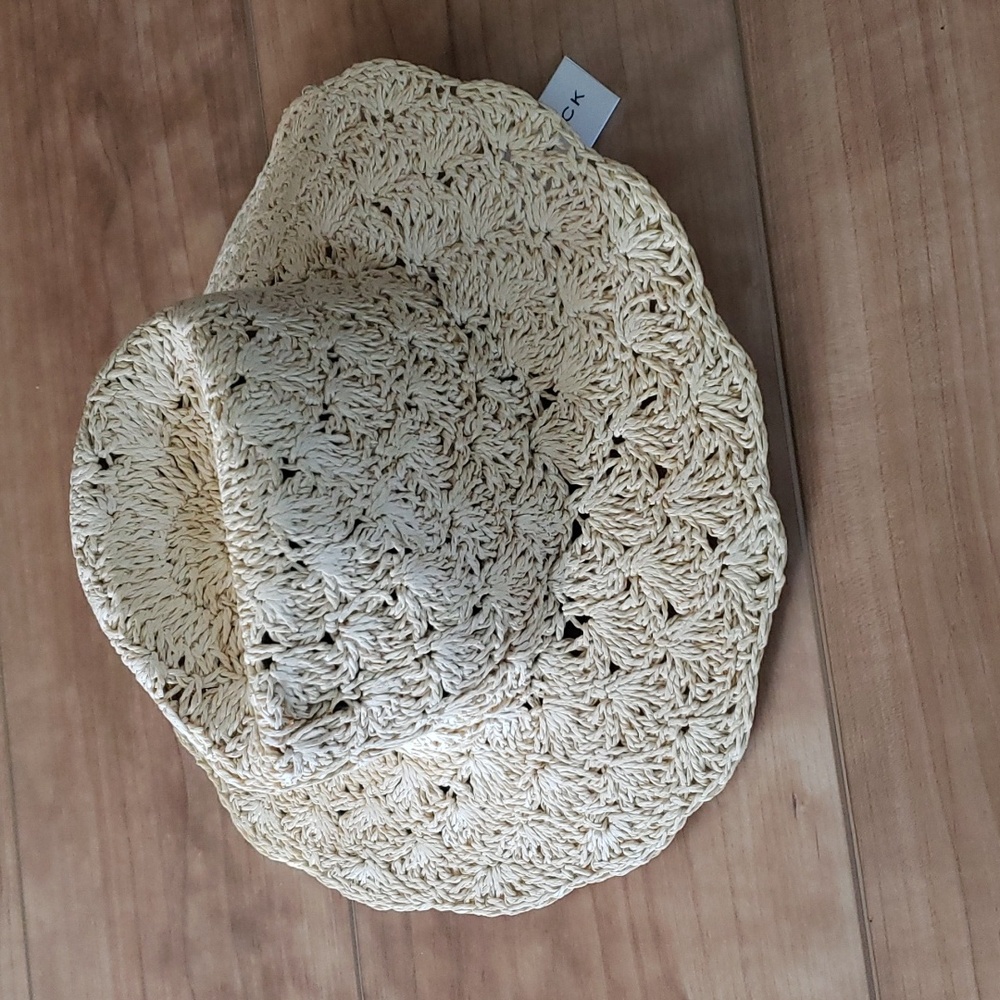 Nwt Janie and Jack casual woven sun hat 4-5y